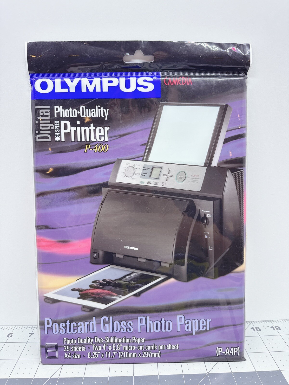 Olympus Camedia Digital High Speed Photo Quality Printer P-400 Gloss Paper 25 ct