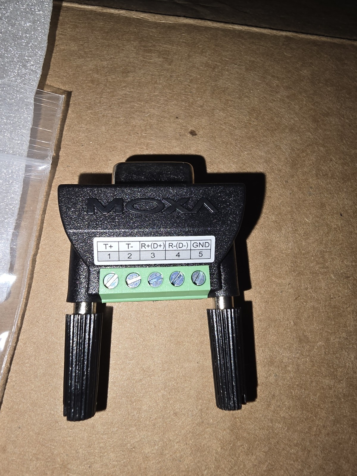 Moxa Mini DB9F Female to TB Terminal Block Adapter