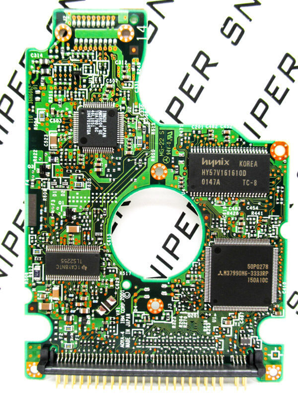 PCB - Hitachi Travelstar 40GB IC25N040ATCS04 IDE 07N8327 Hard Drive H32625_