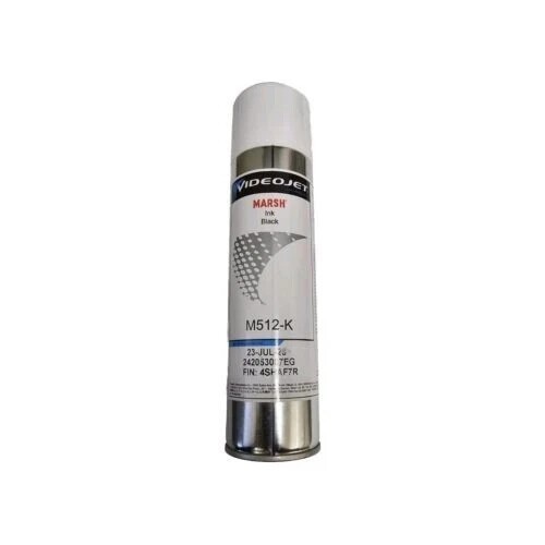 Videojet M 512-K ink can. Black . 365ml . EXPIRATION 05/2027 or later