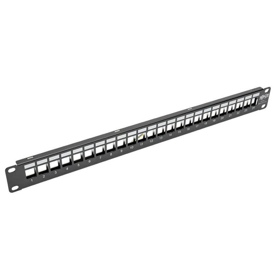 Tripp Lite N062-024-KJ-SH 24-Port 1U Shielded Keystone Patch Panel Unloaded