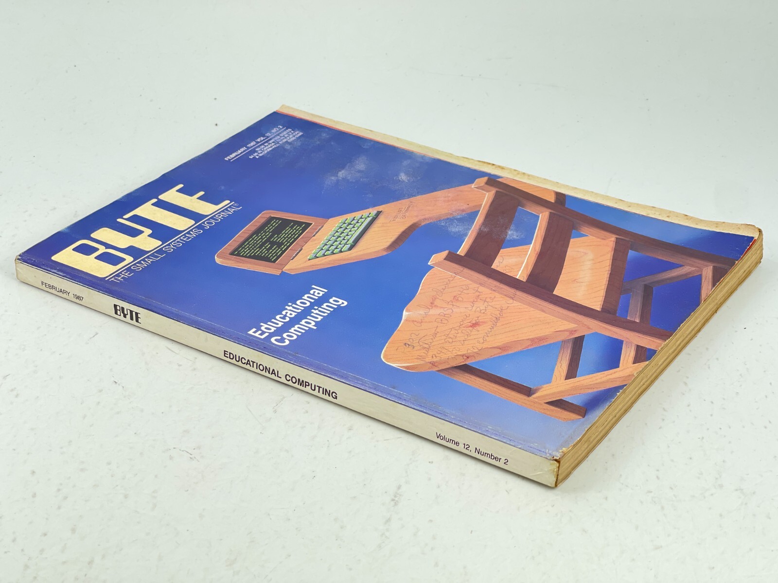 Vintage BYTE Computer Magazine February 1987 Vol 12 No 2 Educational Computing