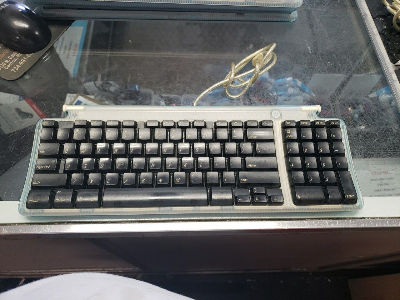 VINTAGE Apple Keyboard 1998 USB iMac Blue BERRY Model M2452 