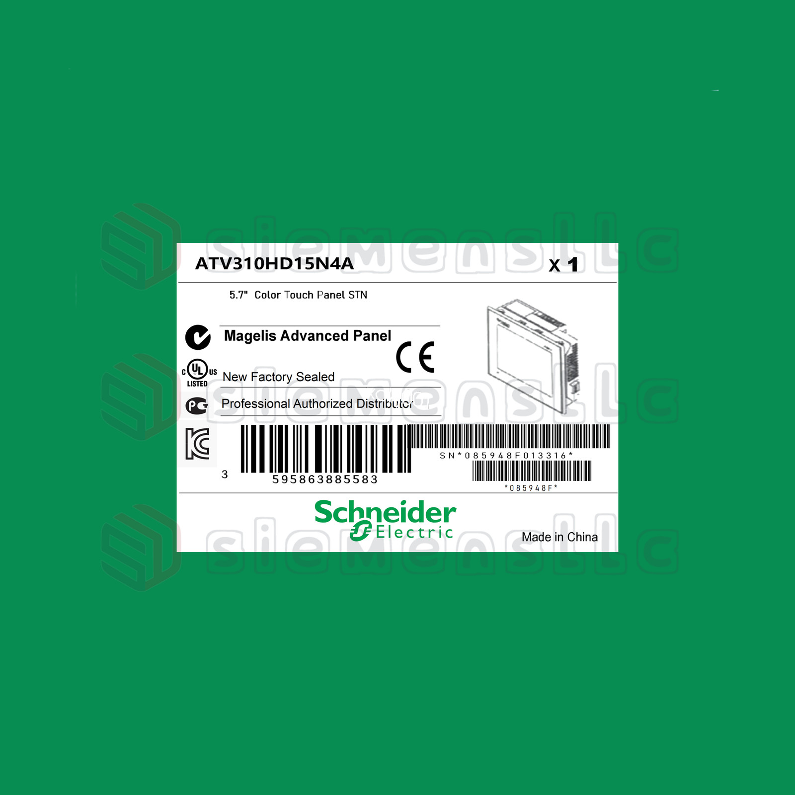ATV310HD15N4A Schneider PLC Module fedex or DHL