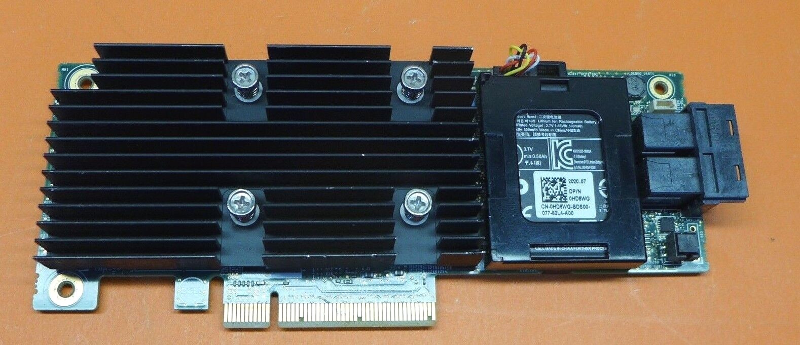 Genuine Dell PERC H730 1GB PCIe Raid Controller Card w/Battery HD8WG 44GNF
