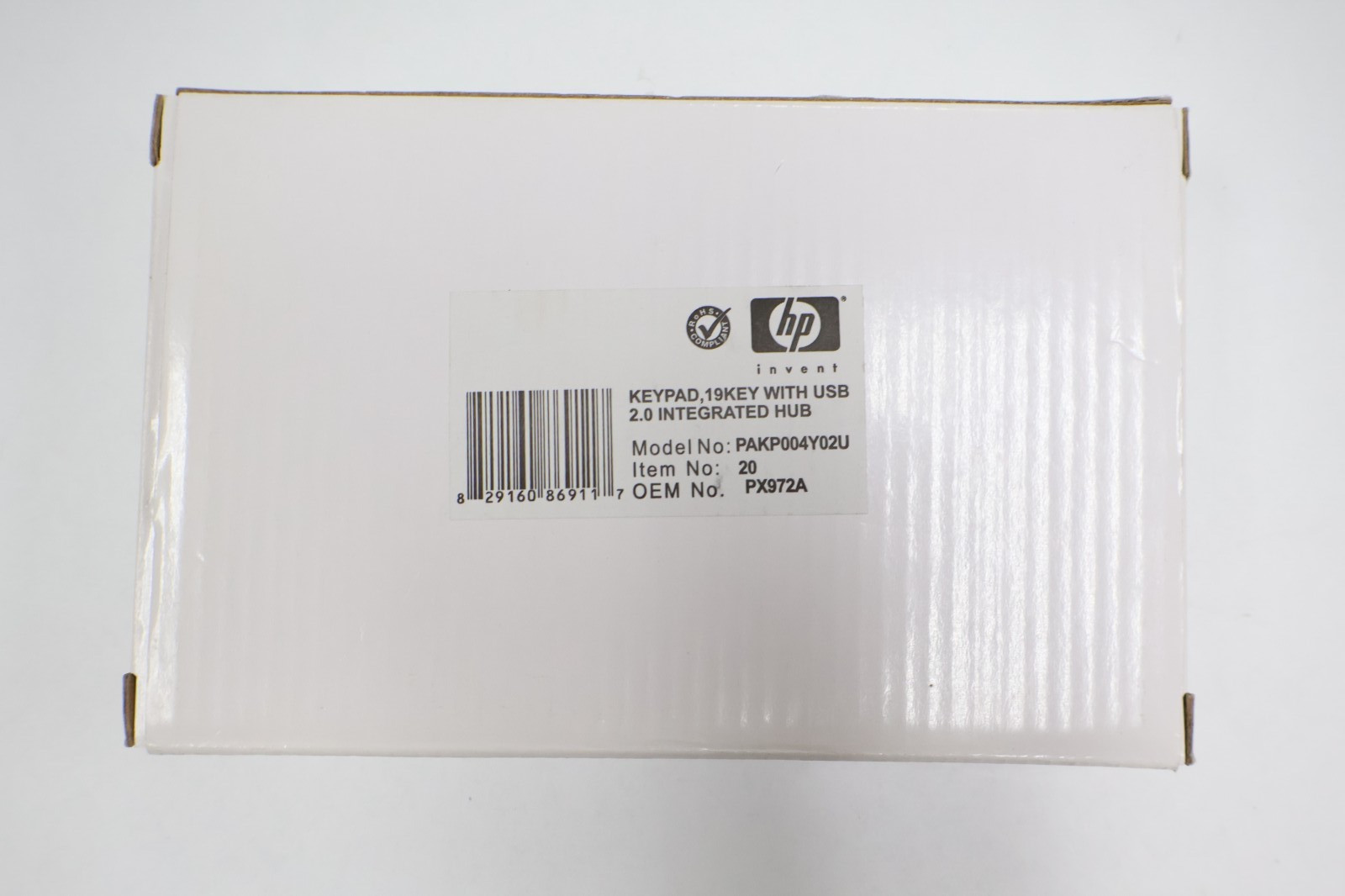 New HP Targus PX972A PAKP004Y02U USB 19-Key Numeric Keypad