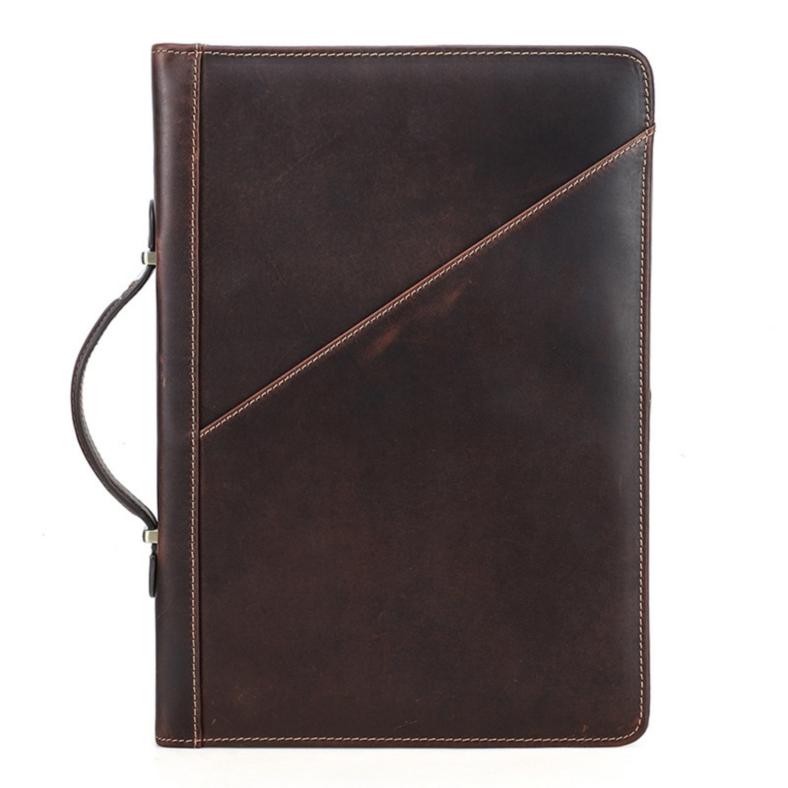 For MacBook Pro 13.3 Inch Leather Laptop Bag Zipper Folio Case Protective Cover