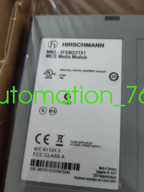 1PCS NEW HIRSCHMANN MM3-2FXM2/2TX1 Industrial module Shipping Via DHL/Fedex
