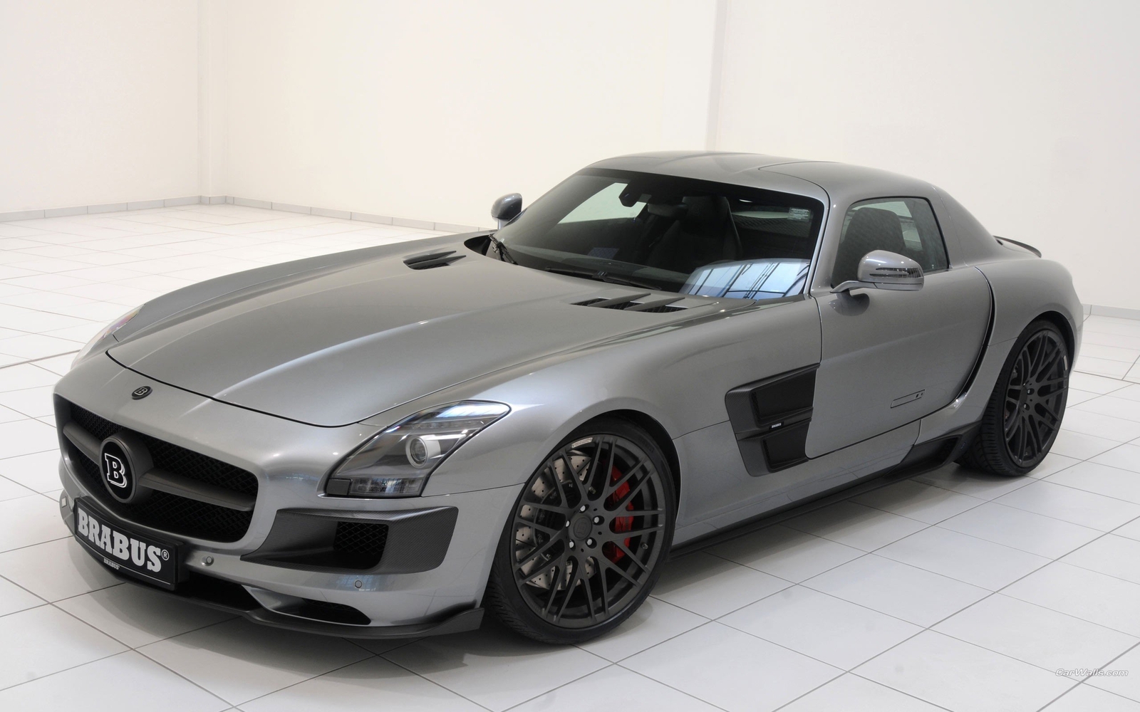 Cars brabus mercedes benz sls amg Desk Mat Stitched