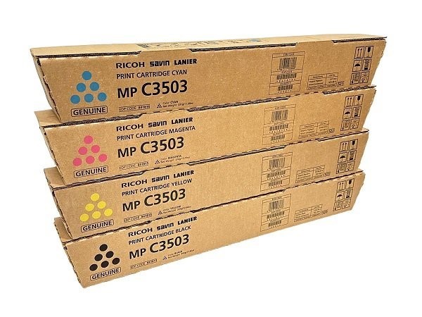 Ricoh MP C3503 Genuine CMYK SET 4:  841813,841814,841815,841816  New
