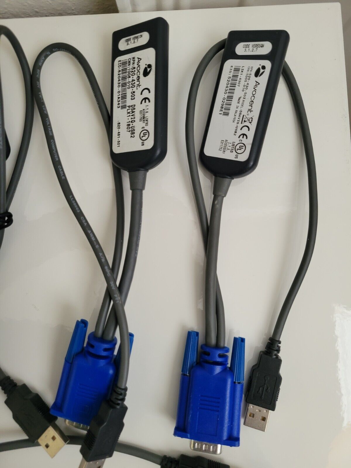 Avocent DSAVIQ-USB2L KVM Switch USB2 Virtual Media Module Cable