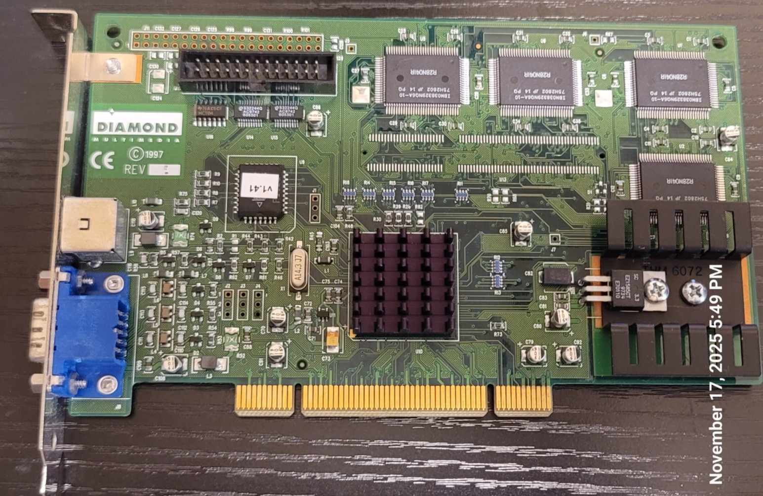 Diamond Fire 1000 PRO Permedia PCI 8MB VGA Video Card for DOS Retro Gaming #D88