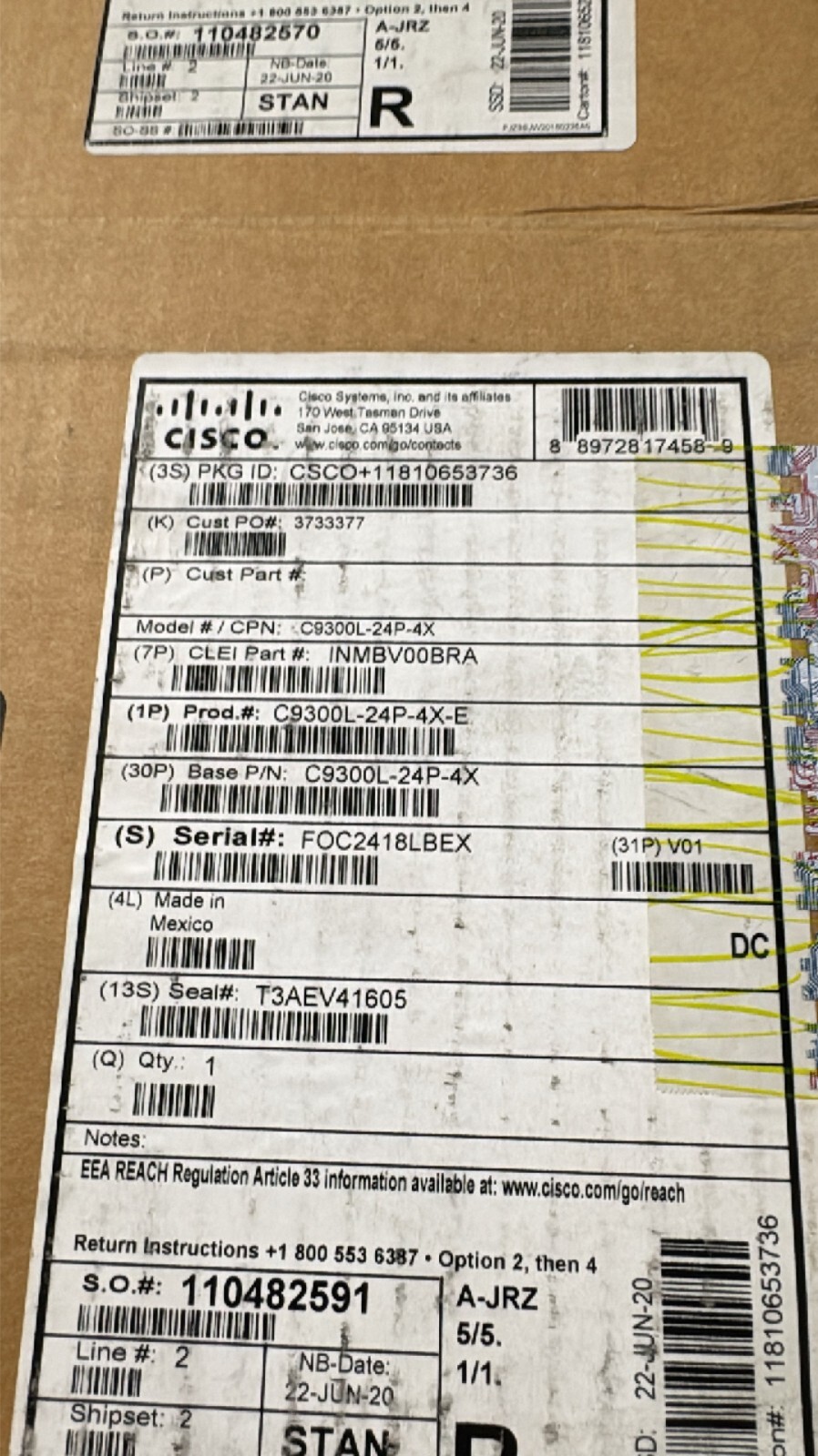 Cisco Catalyst C9300L-24P-4X-E 9300L Series 24 PoE+ 4x10G New Open Box