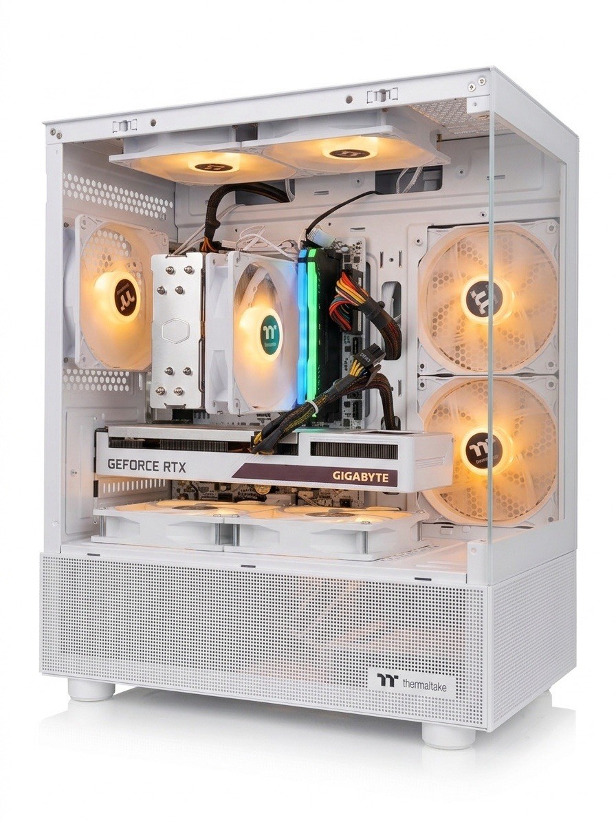 Pristine White 1440p/1080p Gaming PC RTX 3060 (12GB) | Ryzen 5500 | 16GB DDR4