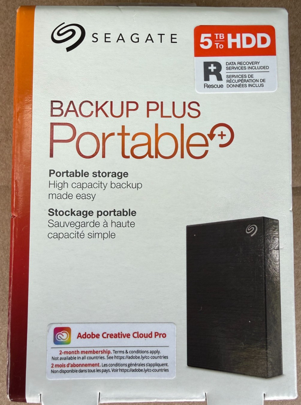 New Seagate 2.5" Backup Plus Portable 5TB