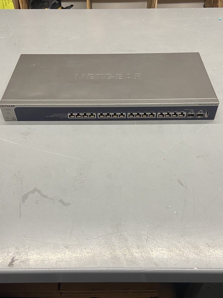 Netgear XS716T-100NES Managed Smart Switch 16x 10G XS 716 ProSafe (For Parts)