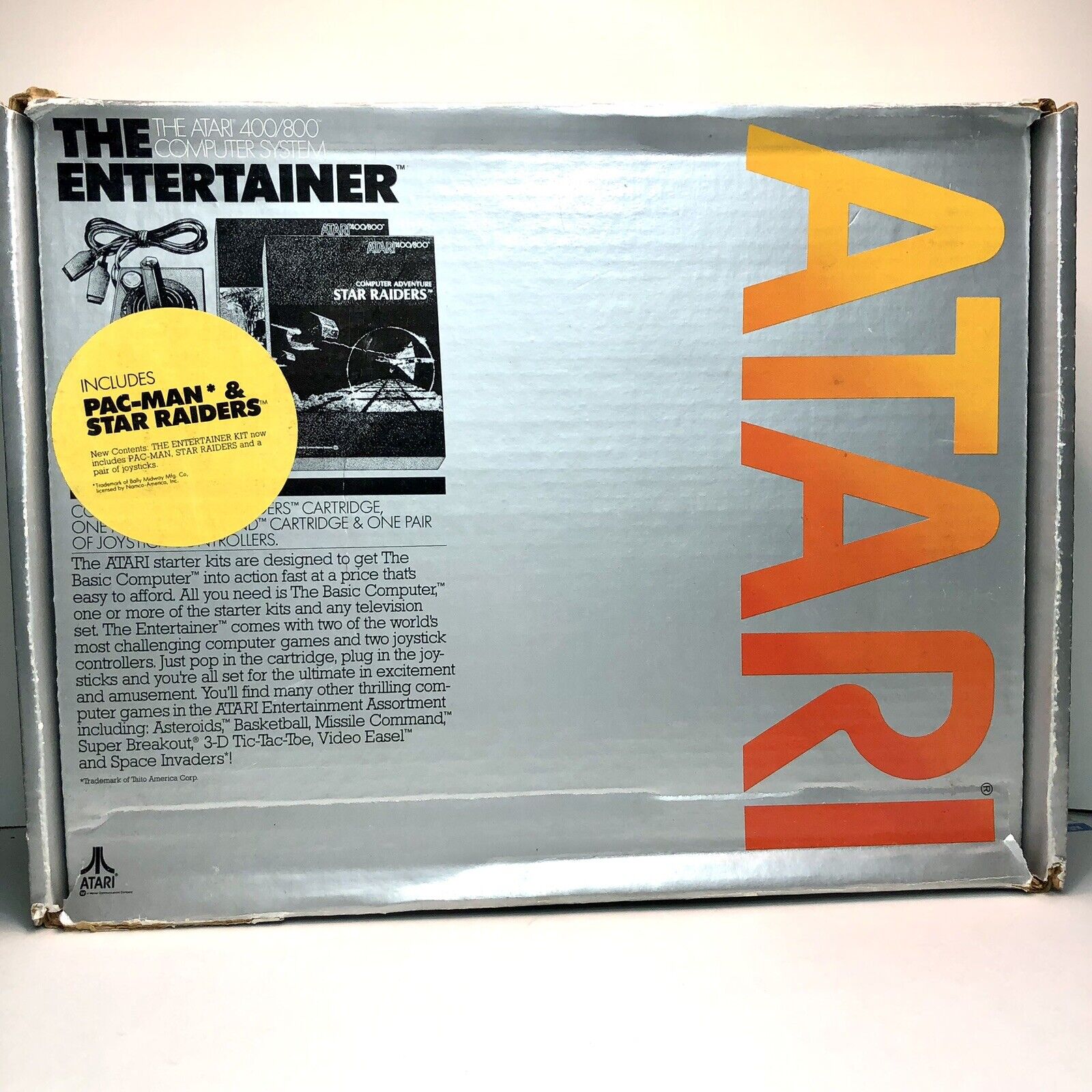 Vintage Atari The Entertainer 400 /800 computer system BOX ONLY