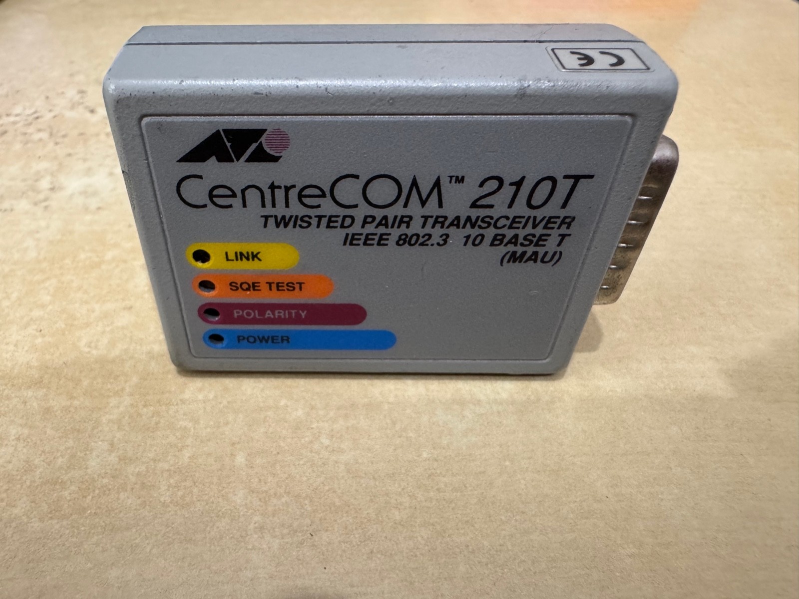 CENTRECOM (TM) 210T TWISTED PAIR TRANSCEIVER IEEE 802.3 10 BASE T (MAU)