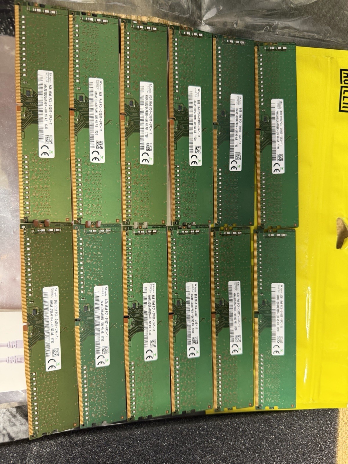 Lot 12 Pcs8GB SK Hynix 1RX8 PC4-2400T-UA2-11 HMA81GU6AFR8B-UH DDR4 RAM | Tested