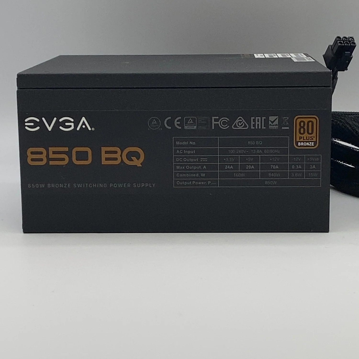 EVGA 850 BQ 850W 80 Plus Bronze Semi Modular ATX Power Supply 110-BQ-0850-V1