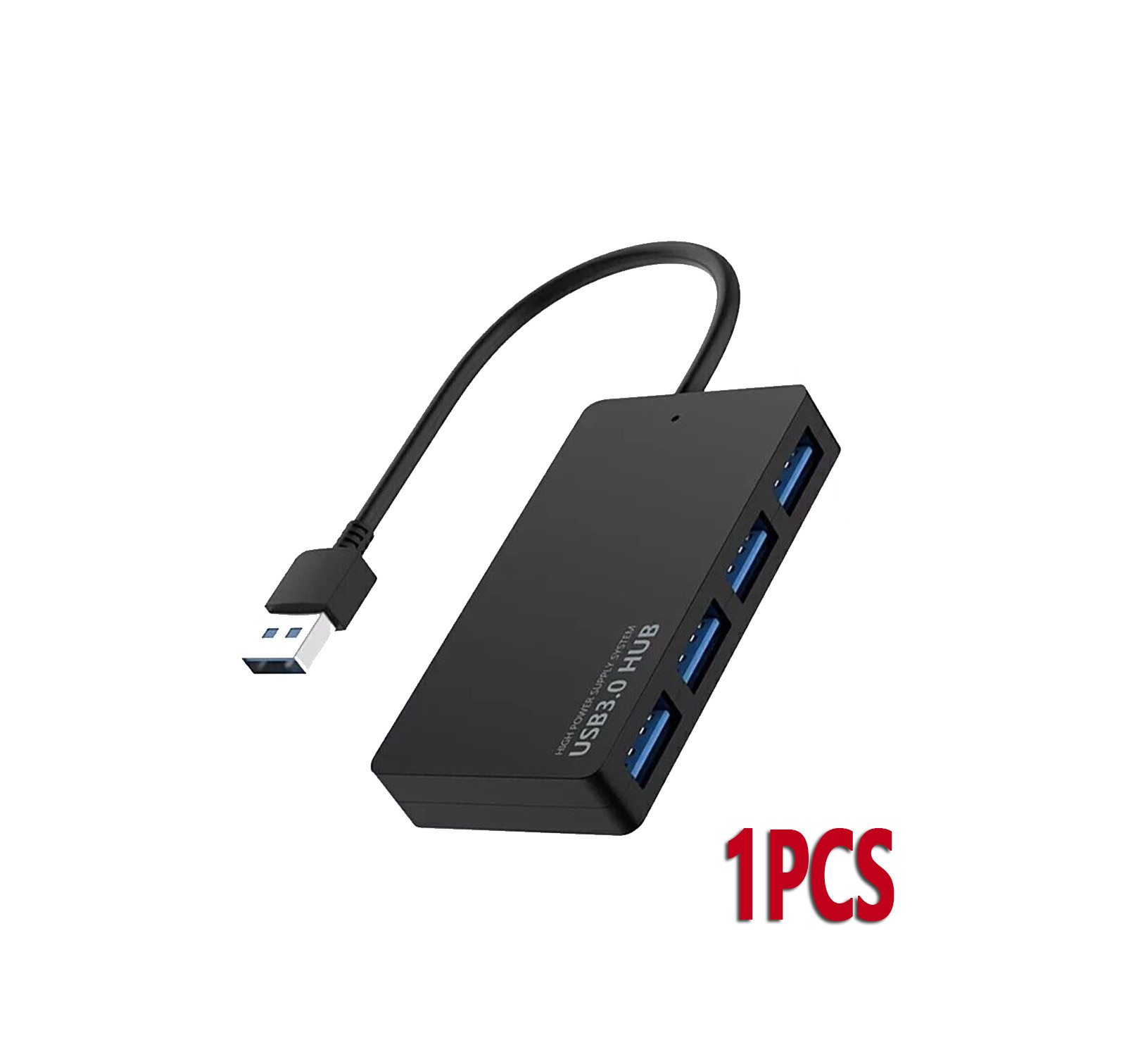 4-Port USB 3.0 Hub Adapter Charger Data Slim Super Speed PC Mac Laptop Desktop