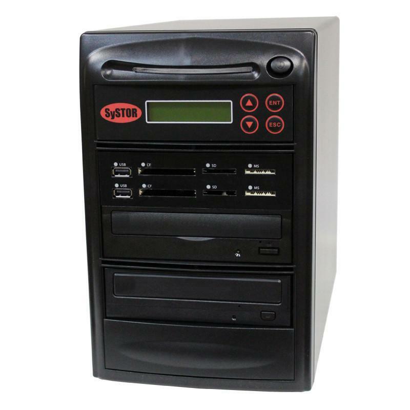Systor Multi Media PLUS - USB SD CF Backup to 1 CD DVD Disc Duplicator 2YR WRNT