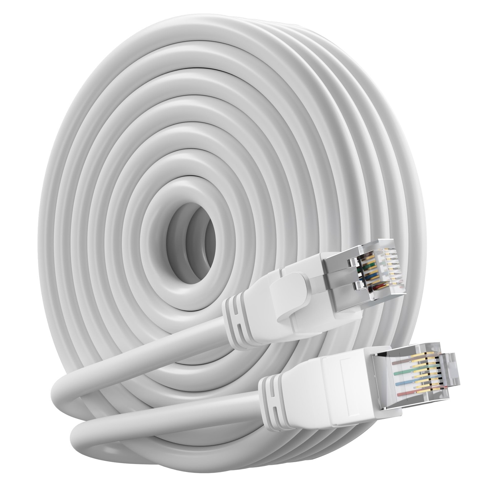 FTP Shielded Cat 6 Outdoor Ethernet Cable 12 FT, 10Gbps 550MHz 23AWG OFC Pure...