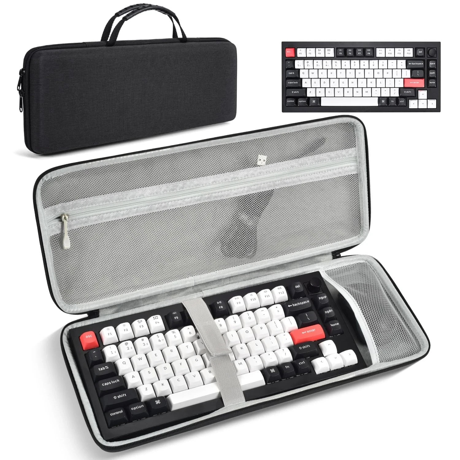 Aula F75 Pro 84-Key Hard Travel Carrying Case Bag 75% Key Keyboard Case