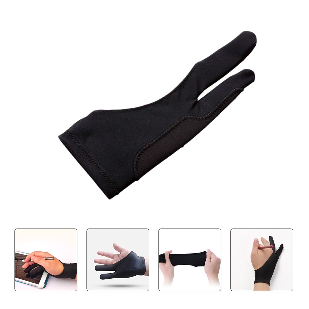 6Pcs Two Finger Gloves Tablet Drawing Gloves Tablet Drawing Gloves Artist Gloves