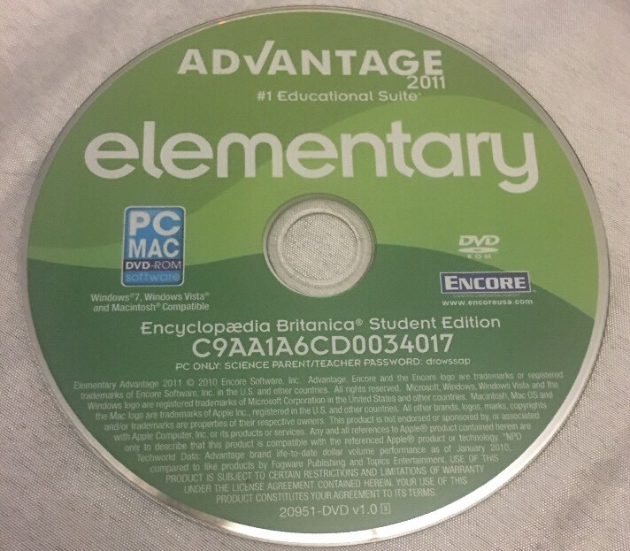 Elementary Advantage 2011 (20951, Educational Suite) PC Learning