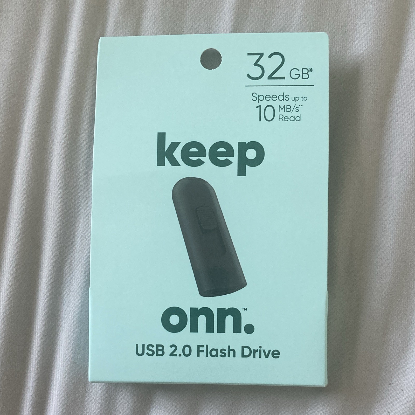 Keep Onn 32GB USB 2.0 Flash Drive Black Portable for PC/Mac