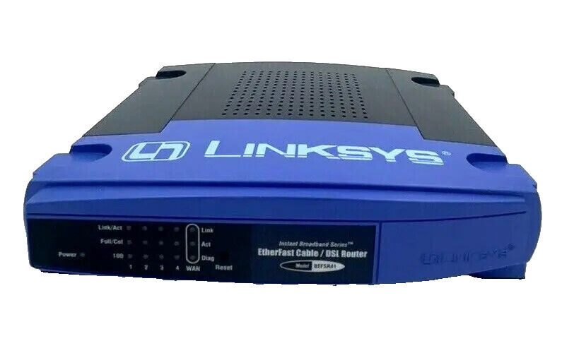 Linksys BEFSR41 10/100 4-Port Firewall Router (BEFSR41 v2) *USED WORKING* DC