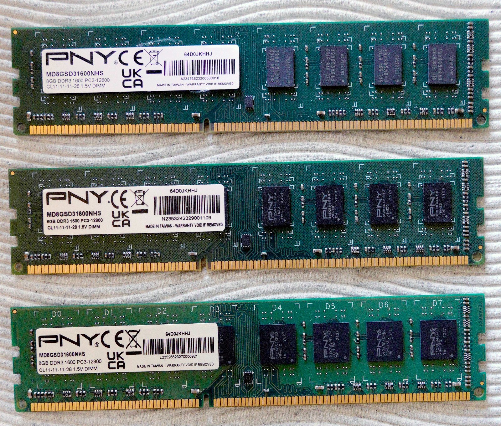 PNY 24GB (3x8GB) DDR3 1600MHz PC3-12800