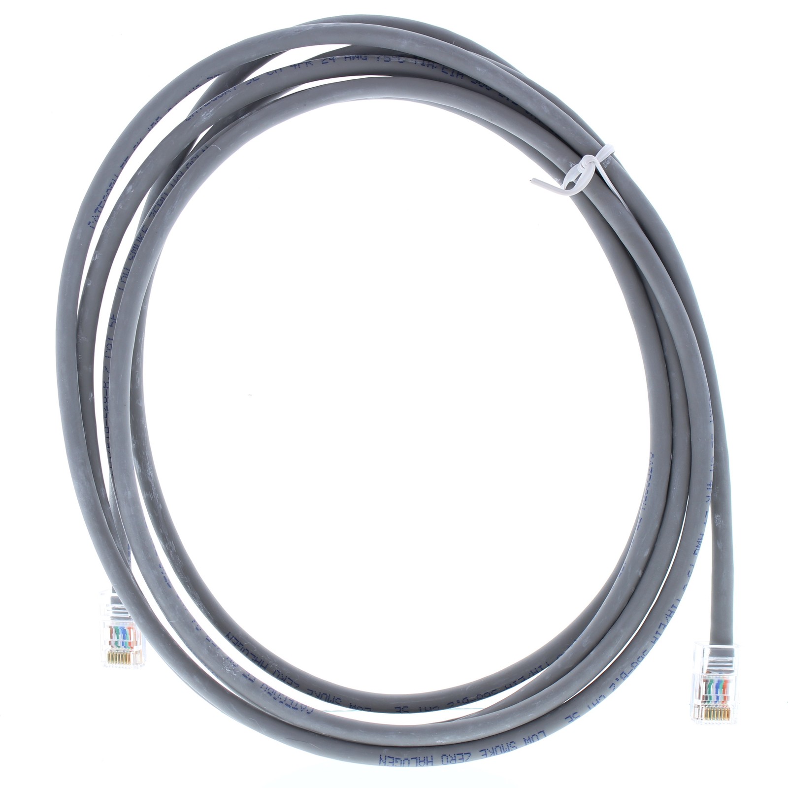Category 5e 3M Gray Patch Cord Cable Low Smoke Zero Halogen 4PR 24 AWG TIA/EIA