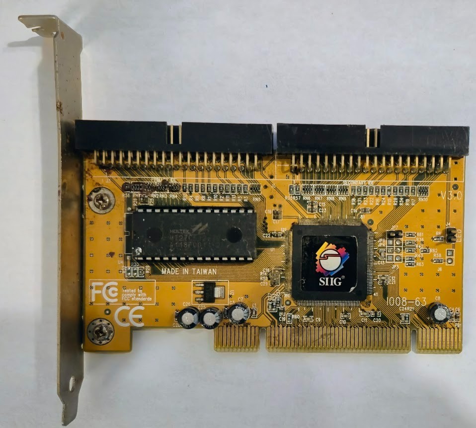SIIG SC-PE4A12 Dual Ultra ATA PCIe Card - Tested & Working Necromancer's Tool