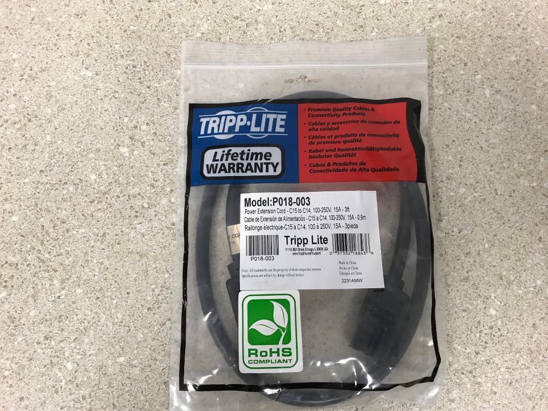 Tripp Lite Cord P018-003 NEW