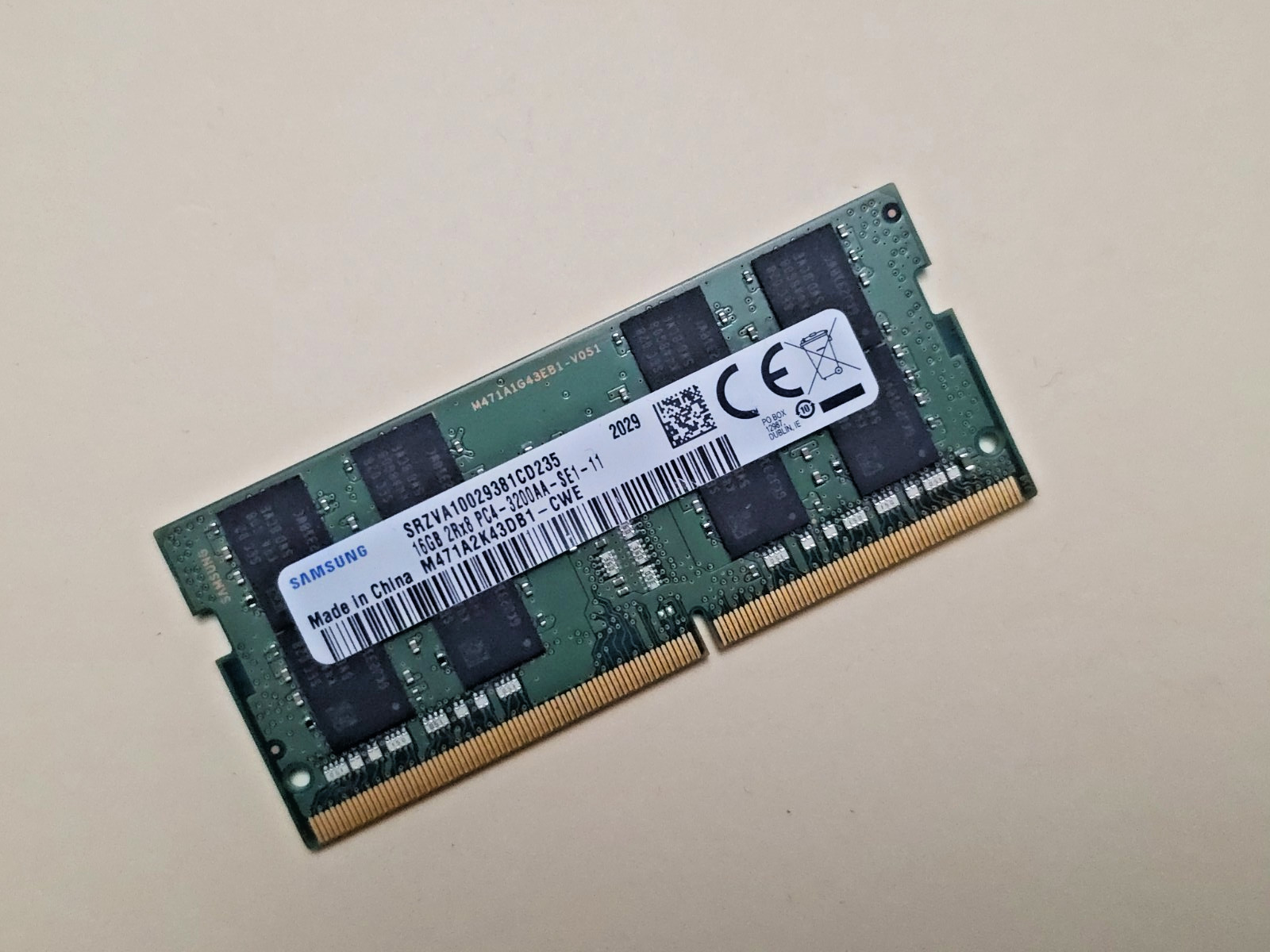 SAMSUNG ( 16GB ) PC4-3200AA -  Lap Top Memory RAM - Fully Tested & Working