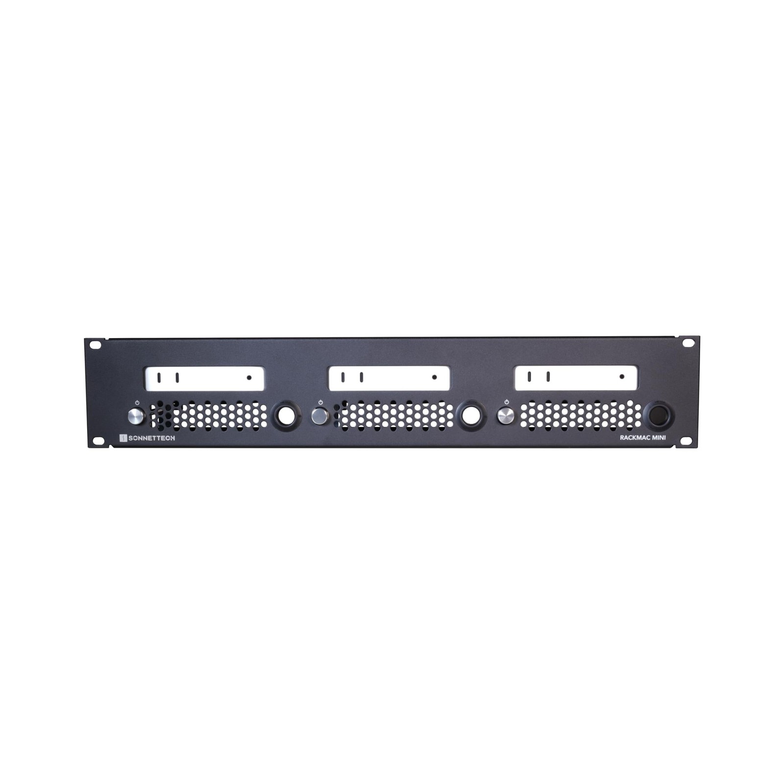 Sonnet RackMac mini (2024+) – 2U Rackmount Enclosure for 1, 2, or 3 Mac mi