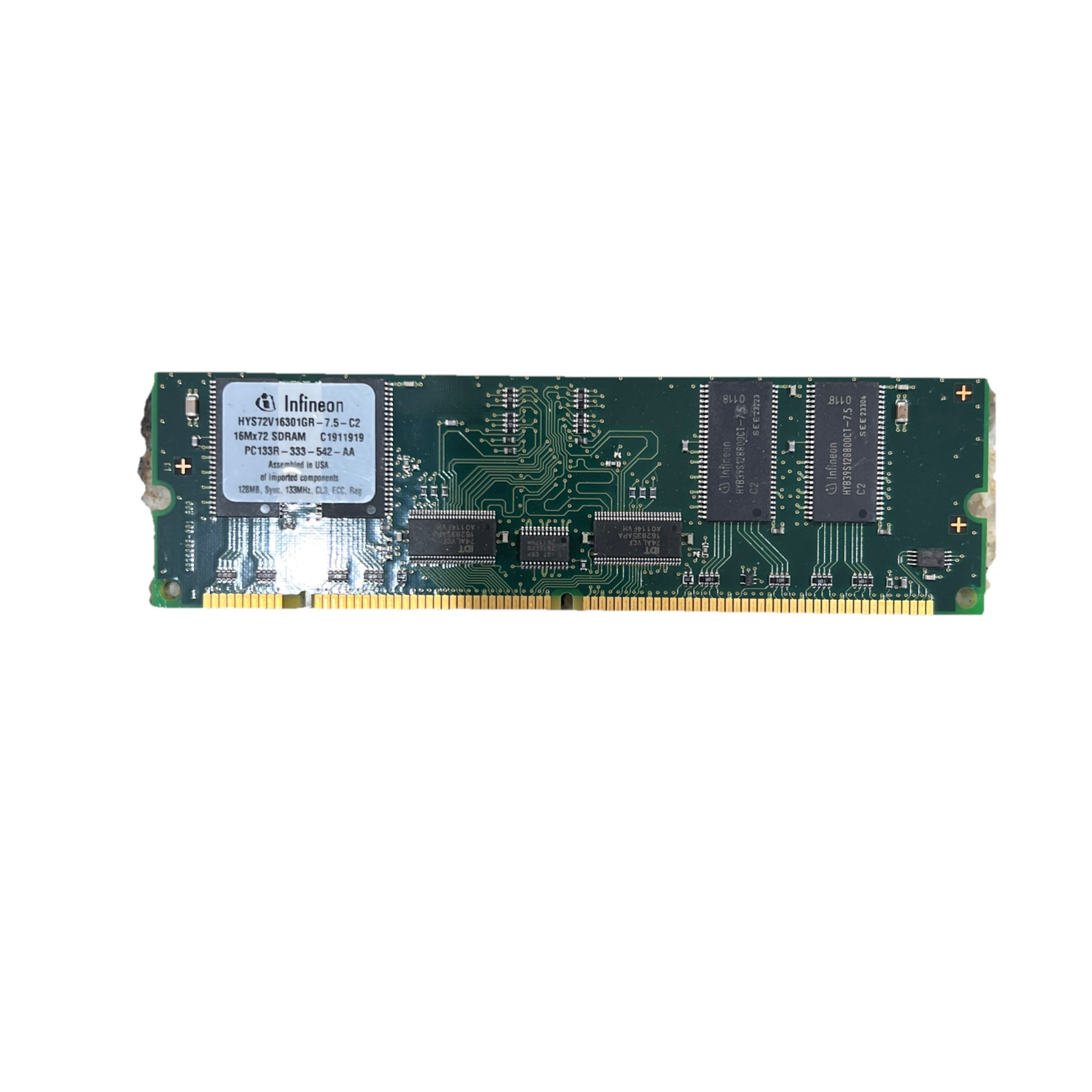 INFINEON HYS72V16301GR-7.5-C2 128MB Dimm PC133R-333-542-AA