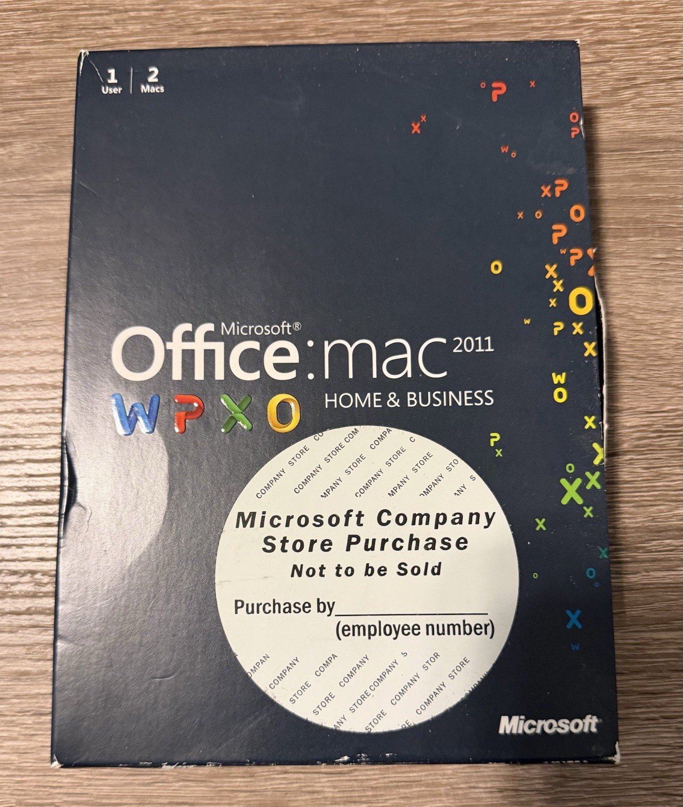 Microsoft Office Mac 2011 Home & Business edition with key