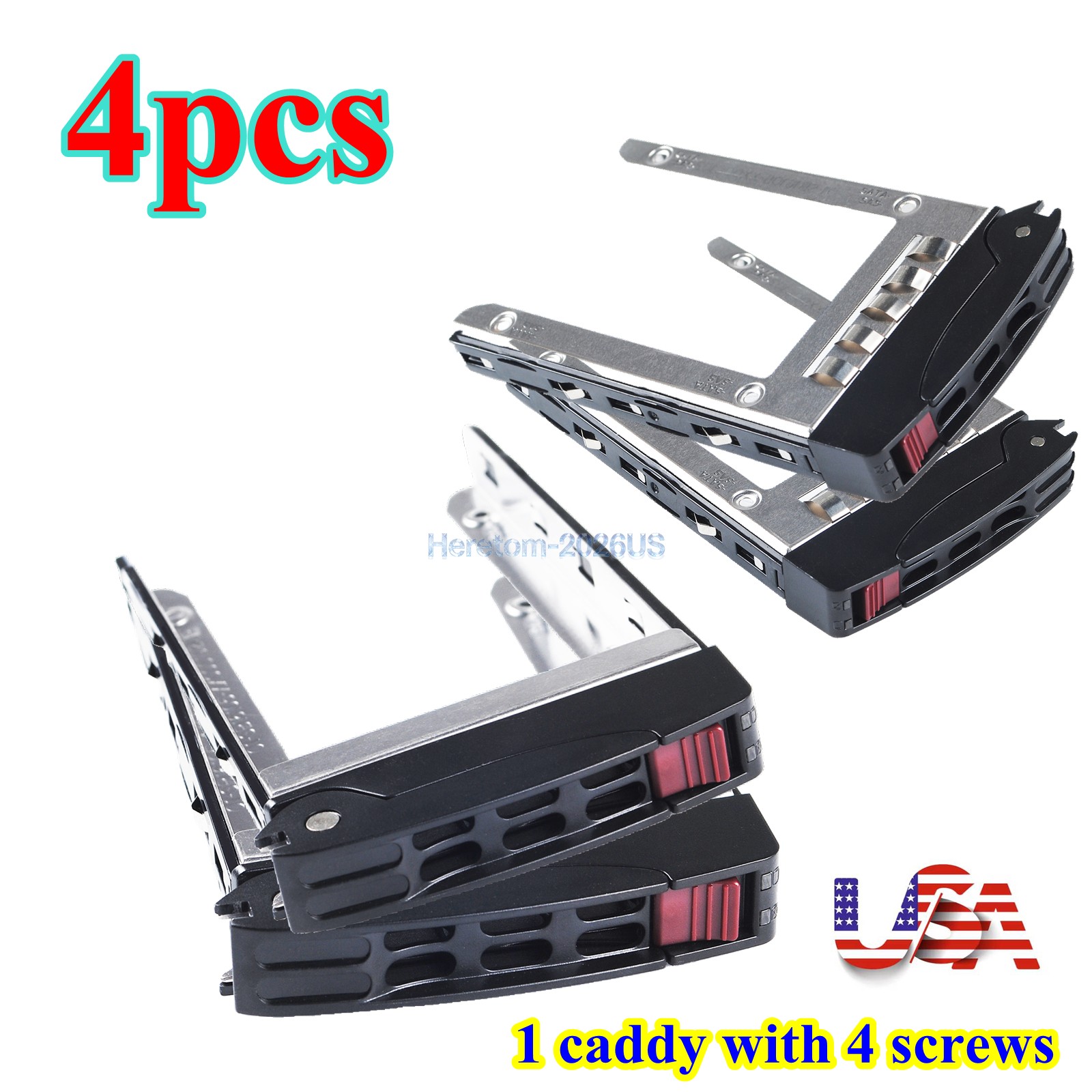 SuperMicro SB16105 2.5" SAS/SATA Caddy / Trays with screws Lot of 4