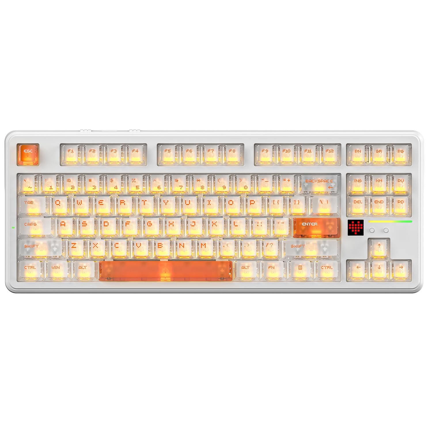 ATTACK SHARK X87 Wireless Mechanical Keyboard Iced Orange