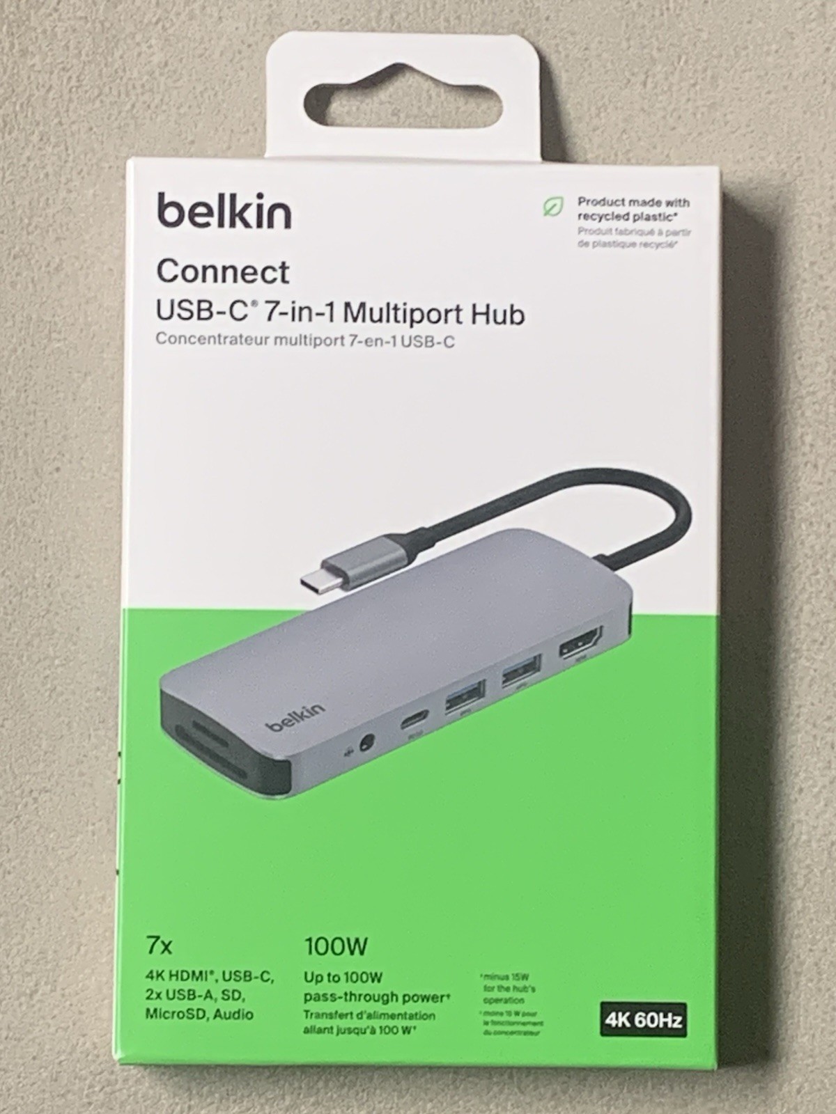 Belkin Connect 100W 7-in-1 USB-C Multi-Port Hub - New