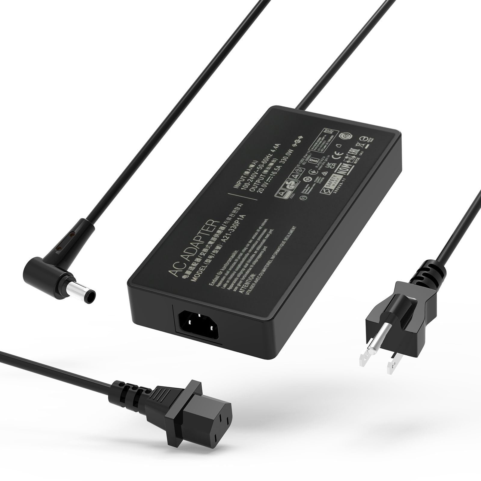 330W Slim AC Charger Adapter for ASUS ROG Strix Scar & Zephyrus Duo Laptop