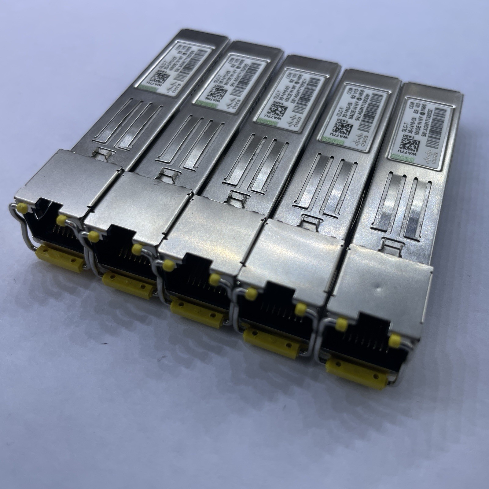 Cisco GLC-T Copper SFP 1Gb RJ45 Transceivers Lot of 5 | Verified