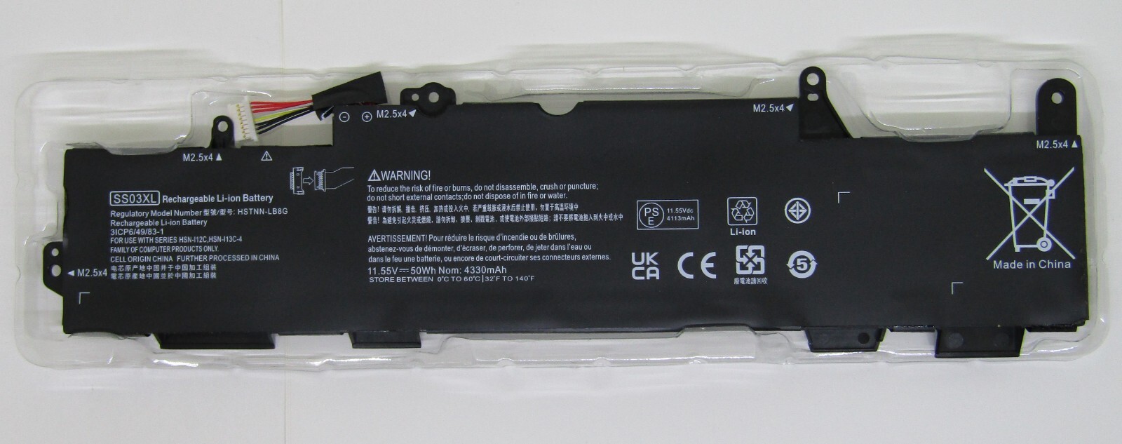 SS03XL 4330 mAh Rechargeable Li-Ion Battery for HP EliteBook Laptop NEW
