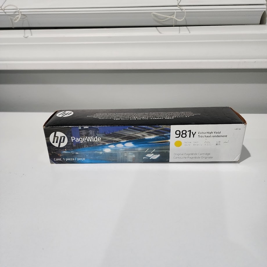 HP L0R15A 981Y Extra High Yield Yellow PageWide Ink Cartridge Exp Oct/2026