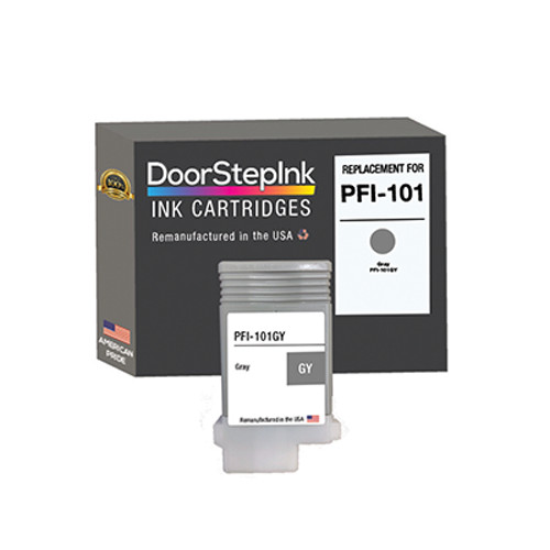 DoorStepInk Compatible Ink Cartridges For Canon PFI-101 Gray 130ml-USA