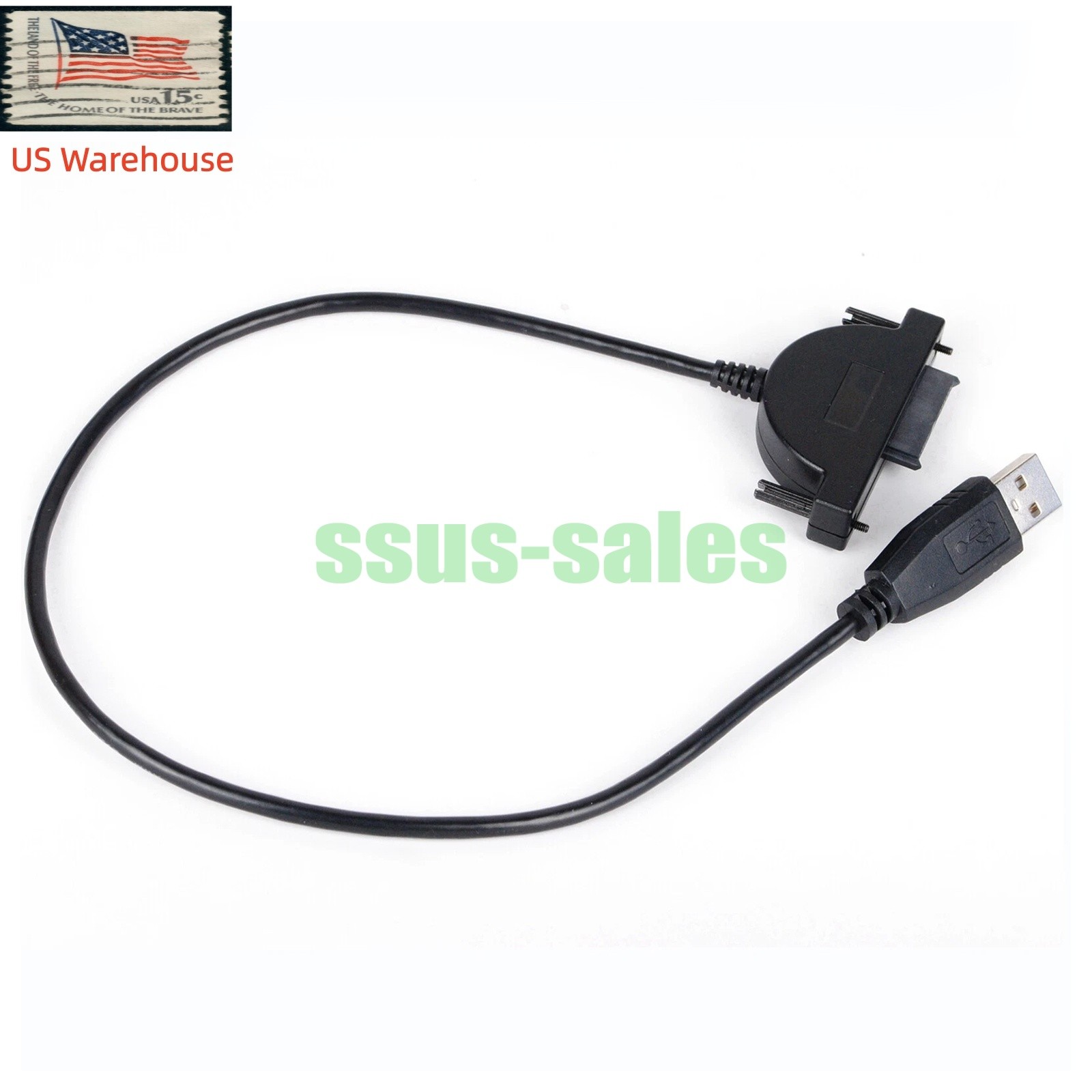USB 2.0 to Slimline SATA 13Pin (7+6) Adapter Cable for ODD  notebook CD/DVD-ROM