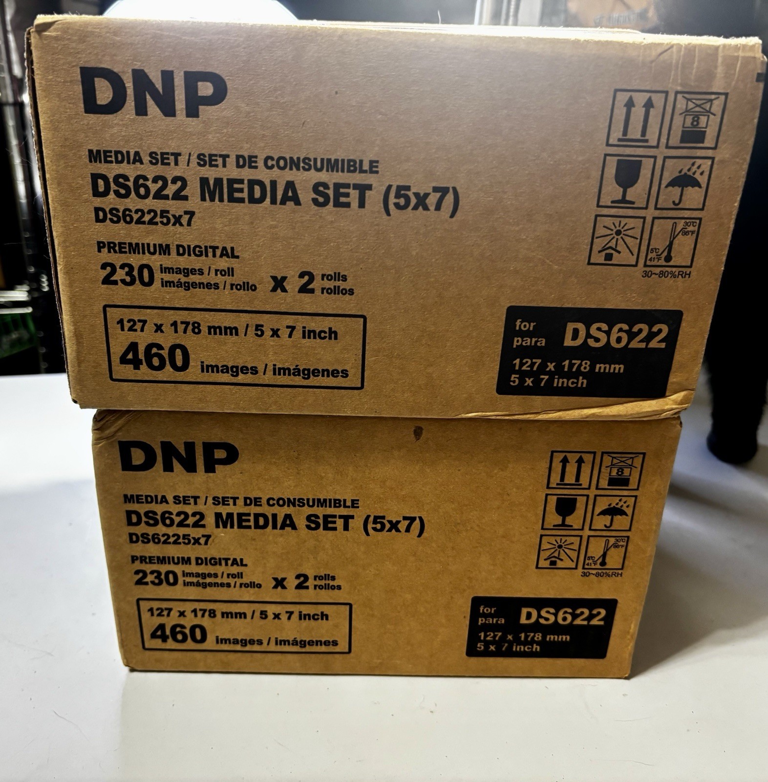 2 New in Box DS622 (5x7) Media Set 2 rolls x 230 images/roll, 460 each images